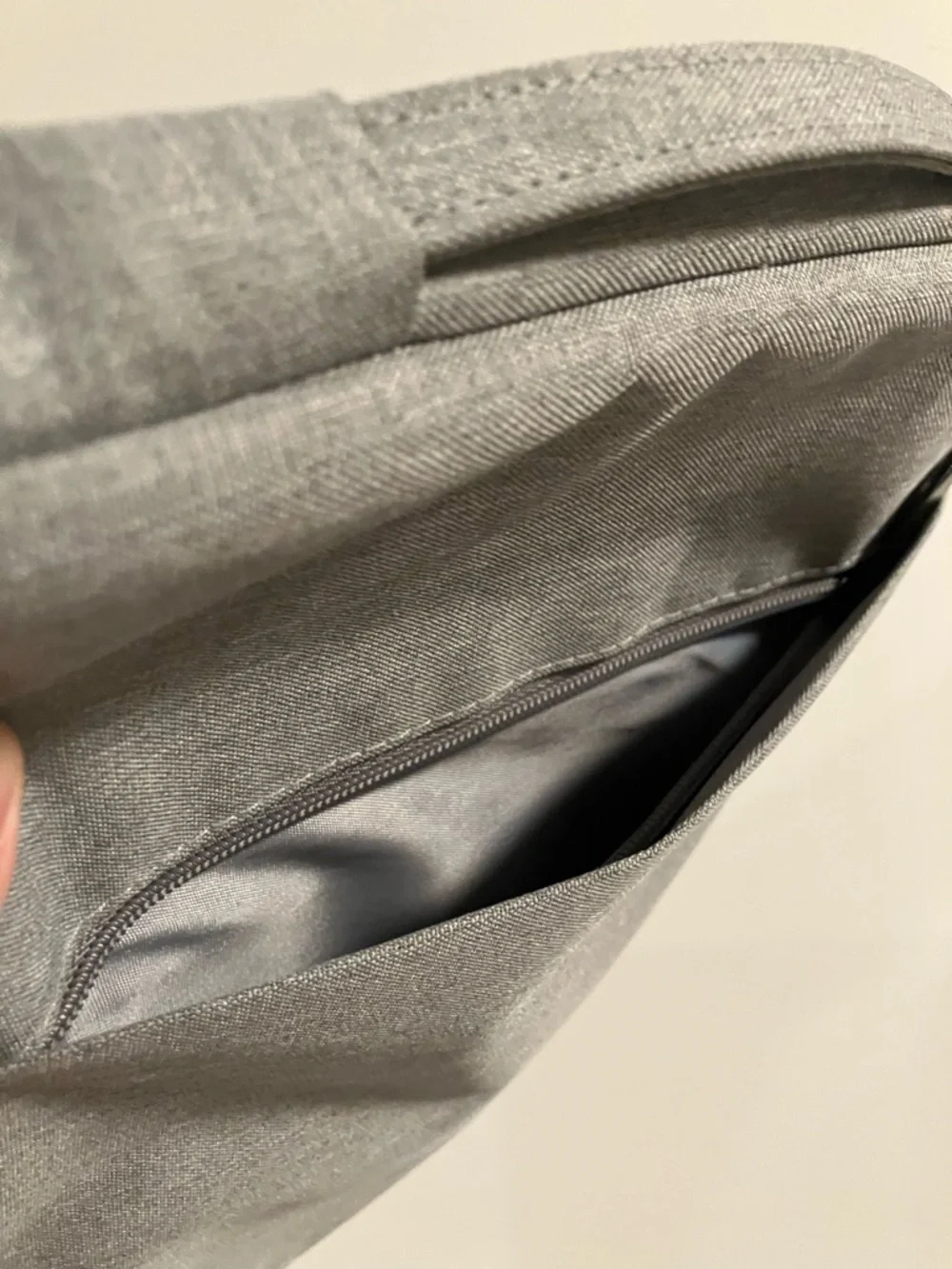 Gray 13” Laptop Bag - Minimalist Organizer